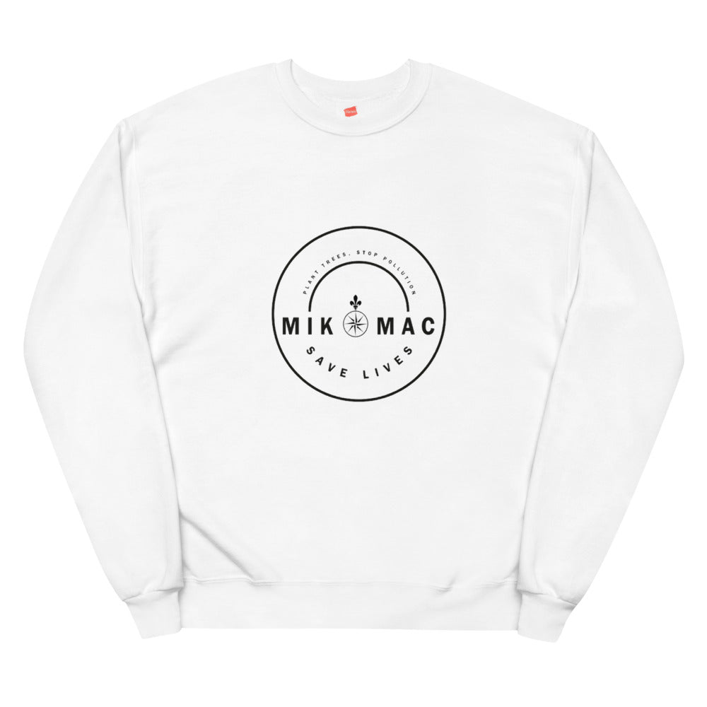 Unisex Recycled Fleece Pullover - White